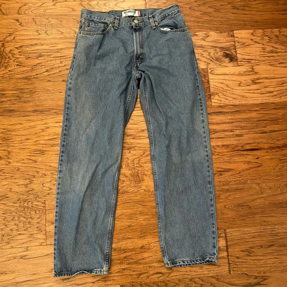Levis 550 Relaxed Fit Jeans Mens 34x32 Medium Wash Blue Tapered Leg Denim